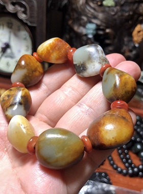 原籽手串结缘欣赏石包玉