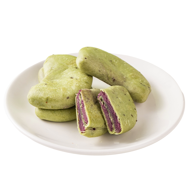 健康零食品奇亚籽抹茶紫薯芋泥饼
