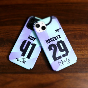 2024-25阿森纳二客球衣iphone78XSMAX XR 6s11 15 Pro plus 14plus手机壳小米华为 厄德高哈弗茨赖斯萨卡