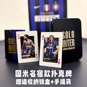 国际米兰历史名宿纪念典藏扑克纸牌卡牌收藏卡片萨内蒂国米劳塔罗