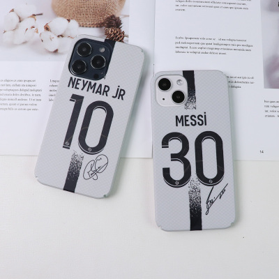 苹果iPhone13磨砂巴黎梅西手机壳