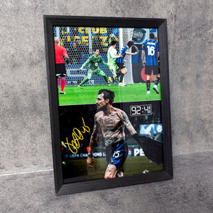 国米阿切尔比绝平巴萨实木装饰相框照片墙桌摆挂框摆件酒吧壁画