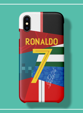C罗纳尔多职业生涯球衣拼接款iphone78XSMAXR 6s11Proplus手机壳
