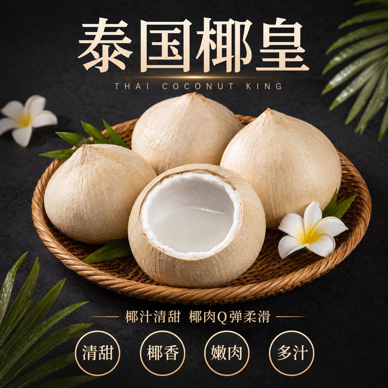 泰国进口椰皇椰青小奶椰香水椰子当季新鲜水果煲汤老椰顺丰包邮