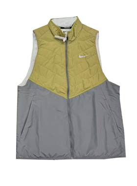 Nike/耐克 男子冬季运动休闲立领拼接保暖棉马甲背心 DD5648-379
