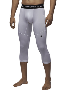 NIKE/耐克 男子舒适透气速干七分裤篮球训练紧身裤FV8635-010-100