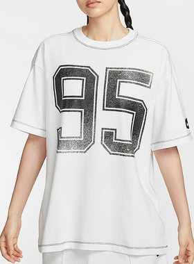 NIKE耐克 女子AS W NSW STREET SS运动休闲短袖T恤 HV4973-121