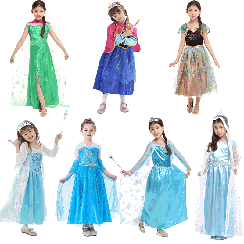 冰雪奇缘演出服多款可选送饰品