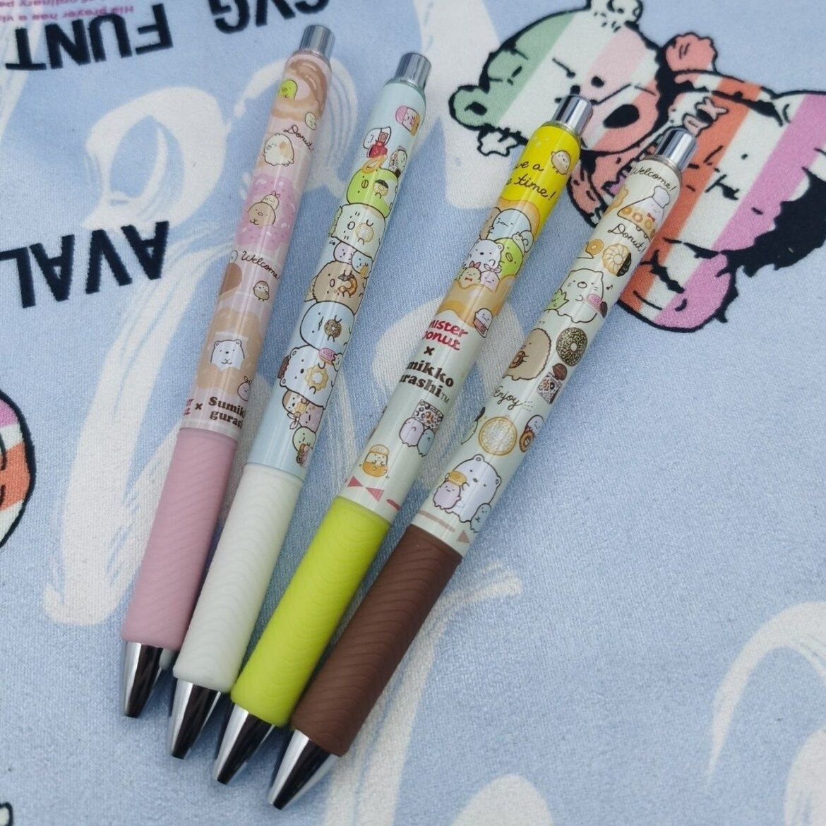 日本派通pentel新款角落生物限定甜甜圈系列自动铅笔中性笔0.5mm