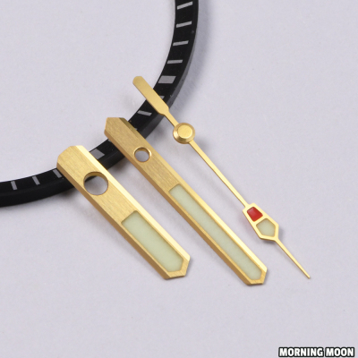 支持改装组装-大咪咪金色表针C3强绿夜光NH35A/NH36A平顶MM秒针