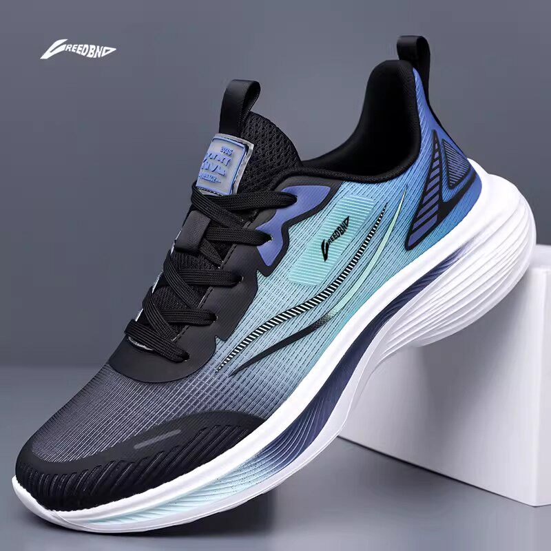 赤兔春季新款男鞋网面透气休闲运动鞋防滑超轻减震软底跑步鞋潮男