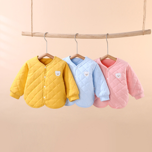 春秋天婴儿棉服男女宝宝秋冬薄夹棉衣服保暖上衣棉衣儿童冬季内胆
