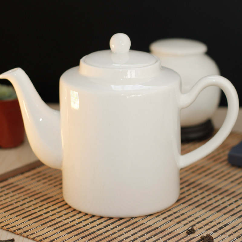 唐山纯白骨瓷凉水壶创意陶瓷壶开水壶中式壶茶壶大容量壶内过滤壶|msdalam kategori pinggan mangkuk, set teh, teko - dari Buy2taobao.com untuk memberikan perkhidmatan ejen Taobao profesional membeli