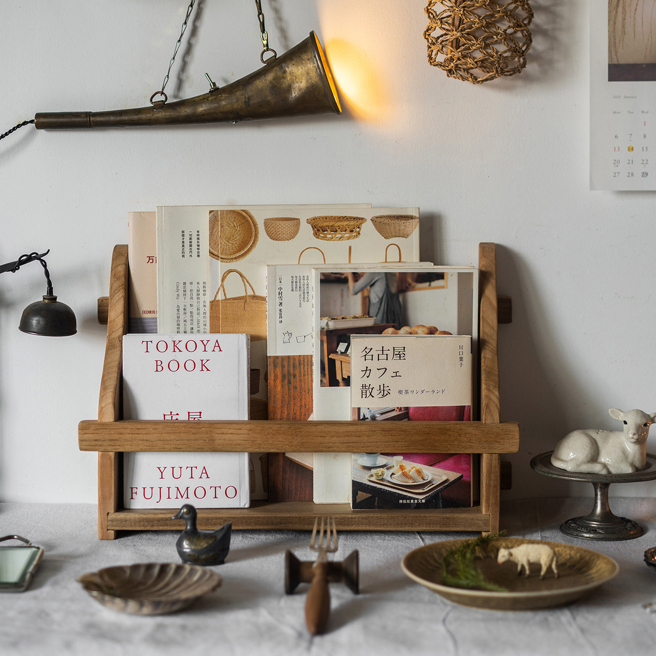 生活小物｜原创手工木质书架 日式中式复古桌面收纳架 杂志手帐架,收纳整理,书桌收纳置物架,淘宝优惠券,粉丝福利购,淘宝优惠卷