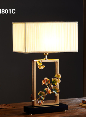 中式珐琅彩高端台灯卧室餐厅时尚奢华装饰创意摆件新房乔迁送礼