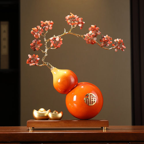 葫芦摆件客厅玄关电视柜酒柜博古架办公室装饰新中式创意家居摆件