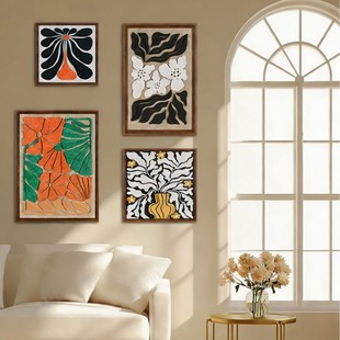 跨境亚马逊速卖通客厅装饰画创新吸音棉小众感挂画工厂