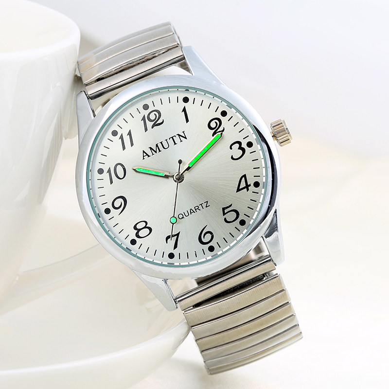 长辈老人大表盘数字手表父母亲妈妈中老年人经典爷爷奶奶男女夜光