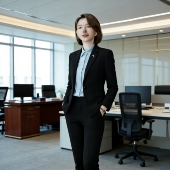 时尚 ol修身 套装 西装 女裤 西服正装 职业装 女职业装 工作服工装