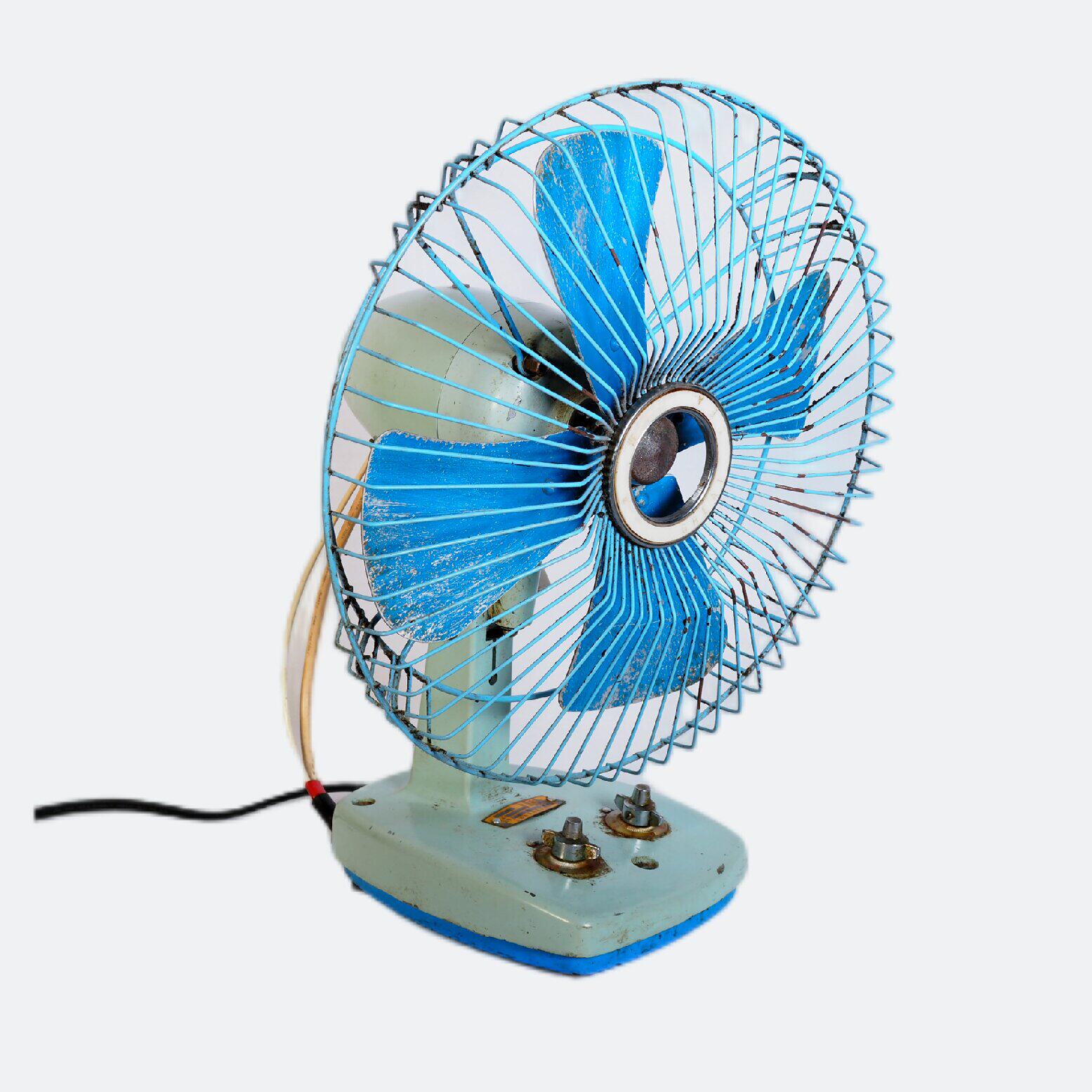 怀旧装饰摆件电风扇台扇摇头扇老华夏牌功能ok老物件船用风扇软装