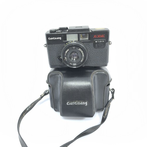 中古老物件甘光旁轴135胶卷相机