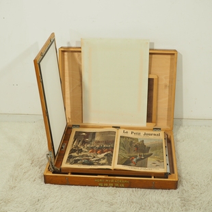 日本堀井三元式誊写版复古报纸油印机怀旧办公设备收藏品未用过