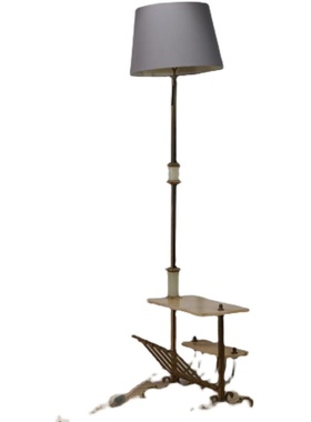 北欧创意镀铜金属卧室床头灯温馨客厅餐厅书房落地灯酒店地灯软装