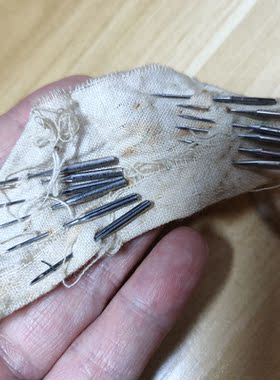 稀有缝纫机针配件威尔考克斯Willcox & Gibbs古董手摇缝纫机用针