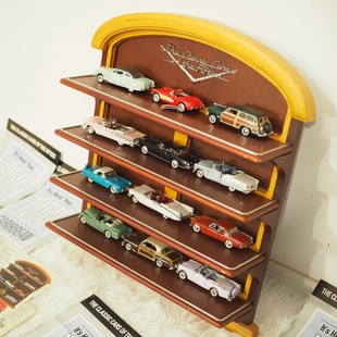 中古1980年富兰克林1950年代经典压铸合金汽车模型收藏展架套装