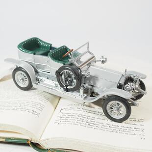 1986年古董富兰克林Franklin Mint1907劳斯莱斯stryo汽车模型银色