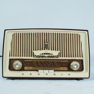 西洋古董收音机德国铭机根德Grundig电子管胆机调频FM功能正常8品
