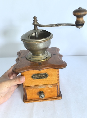 中古文旅收藏德国Pede手摇磨豆机咖啡机研磨机慢生活茶具老物件