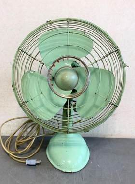 日本古董80年代老式电风扇台扇