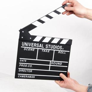 复古大号电影场记板导演板打板影楼道具摆设装饰电影主题亚克力