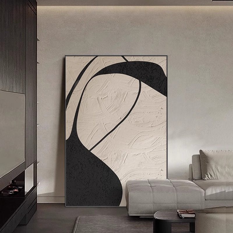 抽象客厅沙发背景墙装饰画落地画大幅高级感玄关挂画样板间墙壁画,家居饰品,现代装饰画,淘宝优惠券,粉丝福利购,淘宝优惠卷