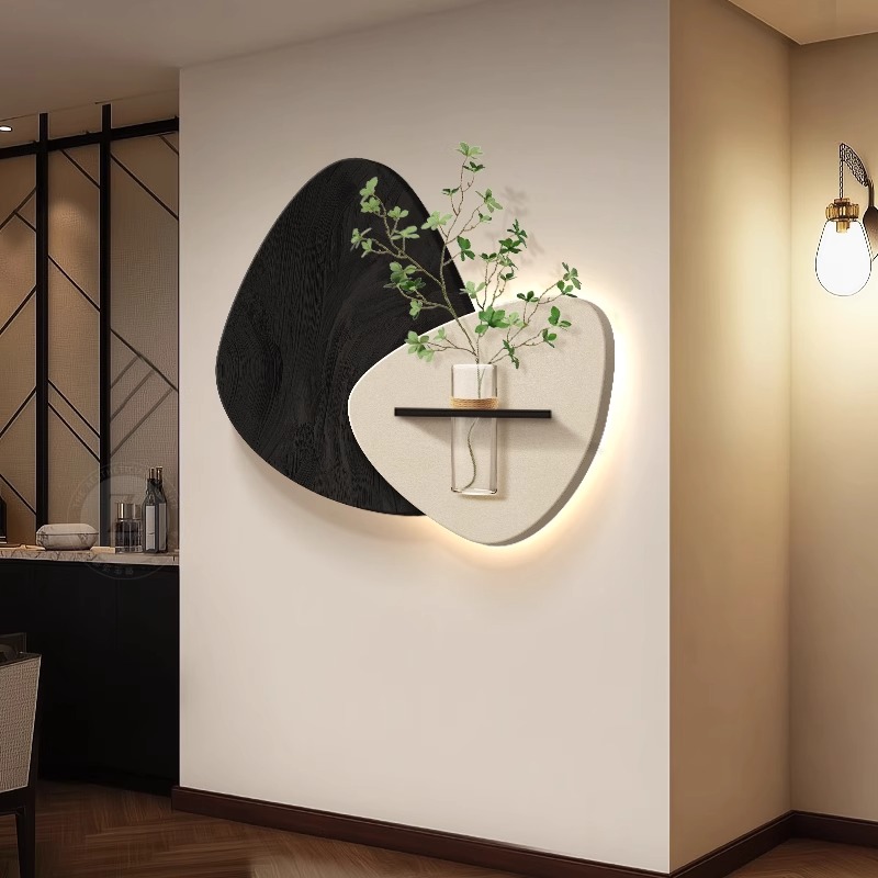 diy水培花瓶绿植入户玄关装饰画