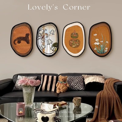 中古风法式复古艺术客厅装饰画