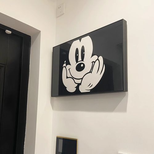 电表箱装饰画现代简约米奇配电箱