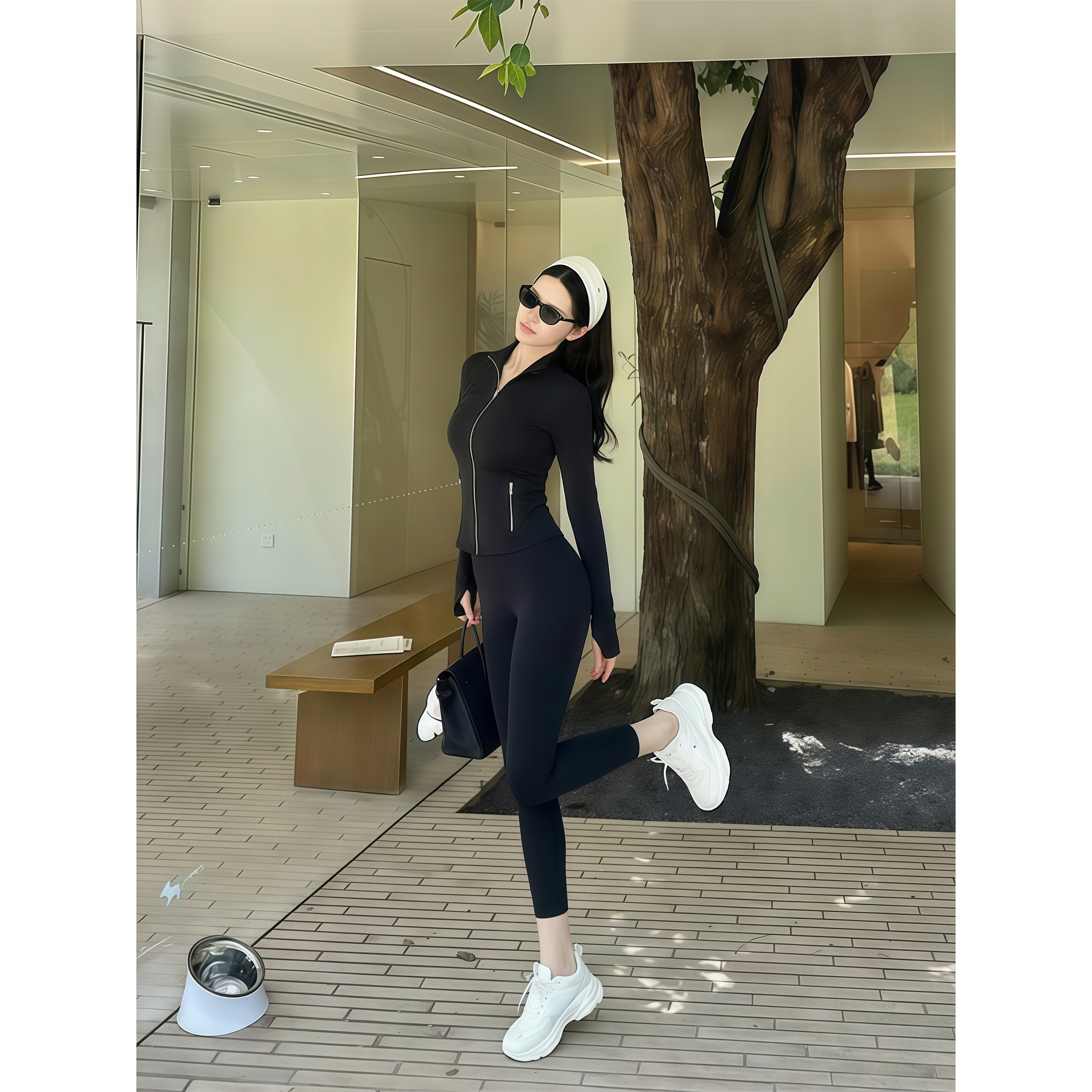 luqi lulu瑜伽服套装 紧身裤长袖外套健身服跑步运动户外显瘦穿搭,运动/瑜伽/健身/球迷用品,瑜伽套装,淘宝优惠券,粉丝福利购,淘宝优惠卷