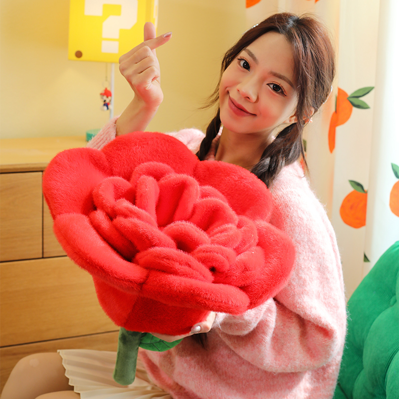 情人节玫瑰手捧花生日公仔