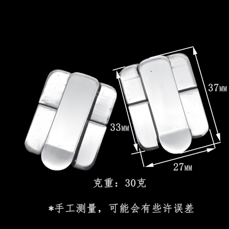 高尔夫台球杆盒木盒锁扣锌合金箱包锁扣五金配件木箱方锁扣