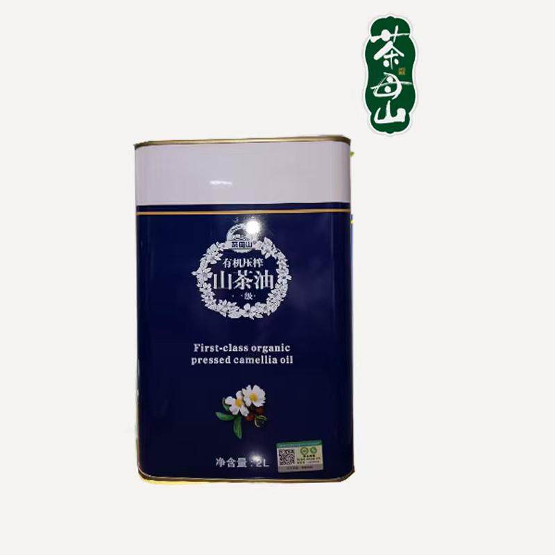 江西茶母山山茶油 一级冷榨 纯茶籽油  月子食用油 铁罐装2L 包邮