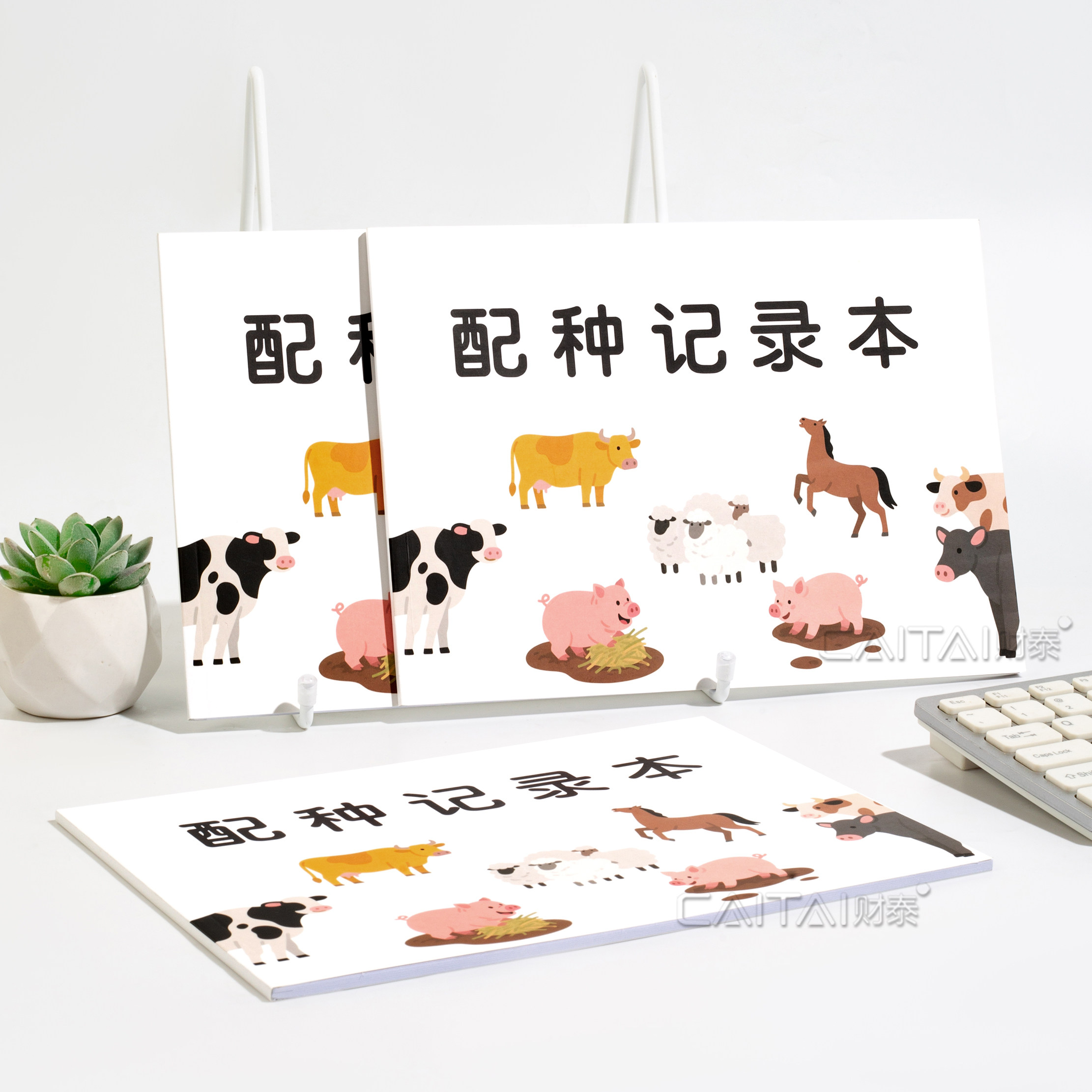 配种记录本动物宠物母猪牛配种登记本兽医站交配种猪后代明细本表