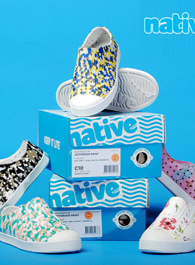 【清仓断码】native Jefferson 亲子洞洞鞋 男女宝宝夏季凉鞋