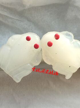 青蛙耳钉宝琉阁老琉璃民国老货