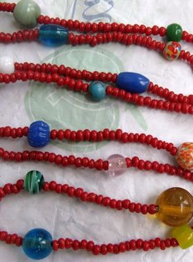 民族风毛衣链老琉璃毛衣链