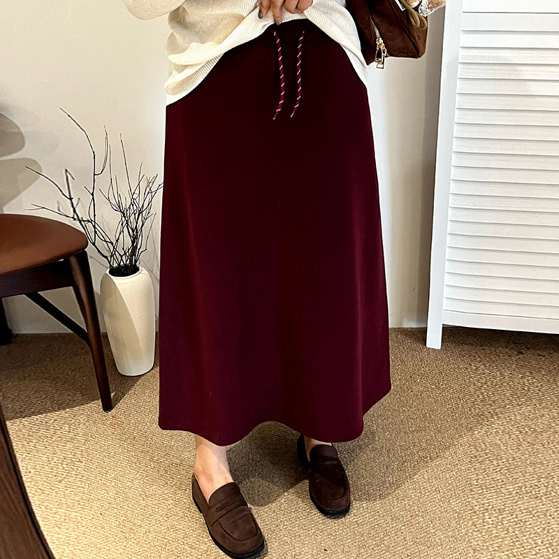 大码宽松高腰直筒裙女遮胯半身裙