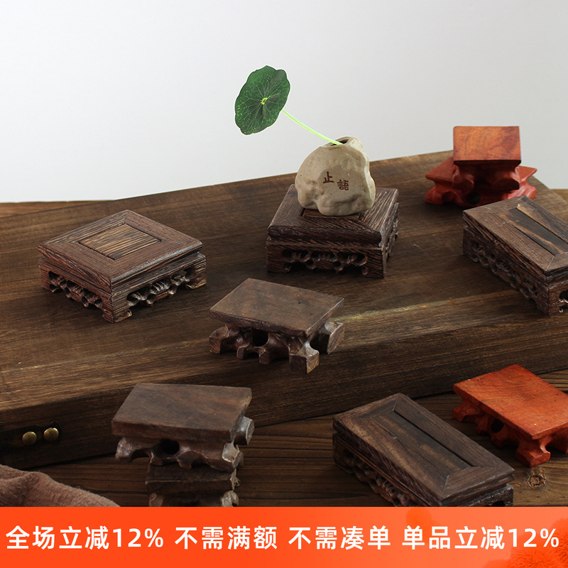 复古实木底座小木墩迷你小桌子凳子摆件工艺品拍摄拍照摄影道具