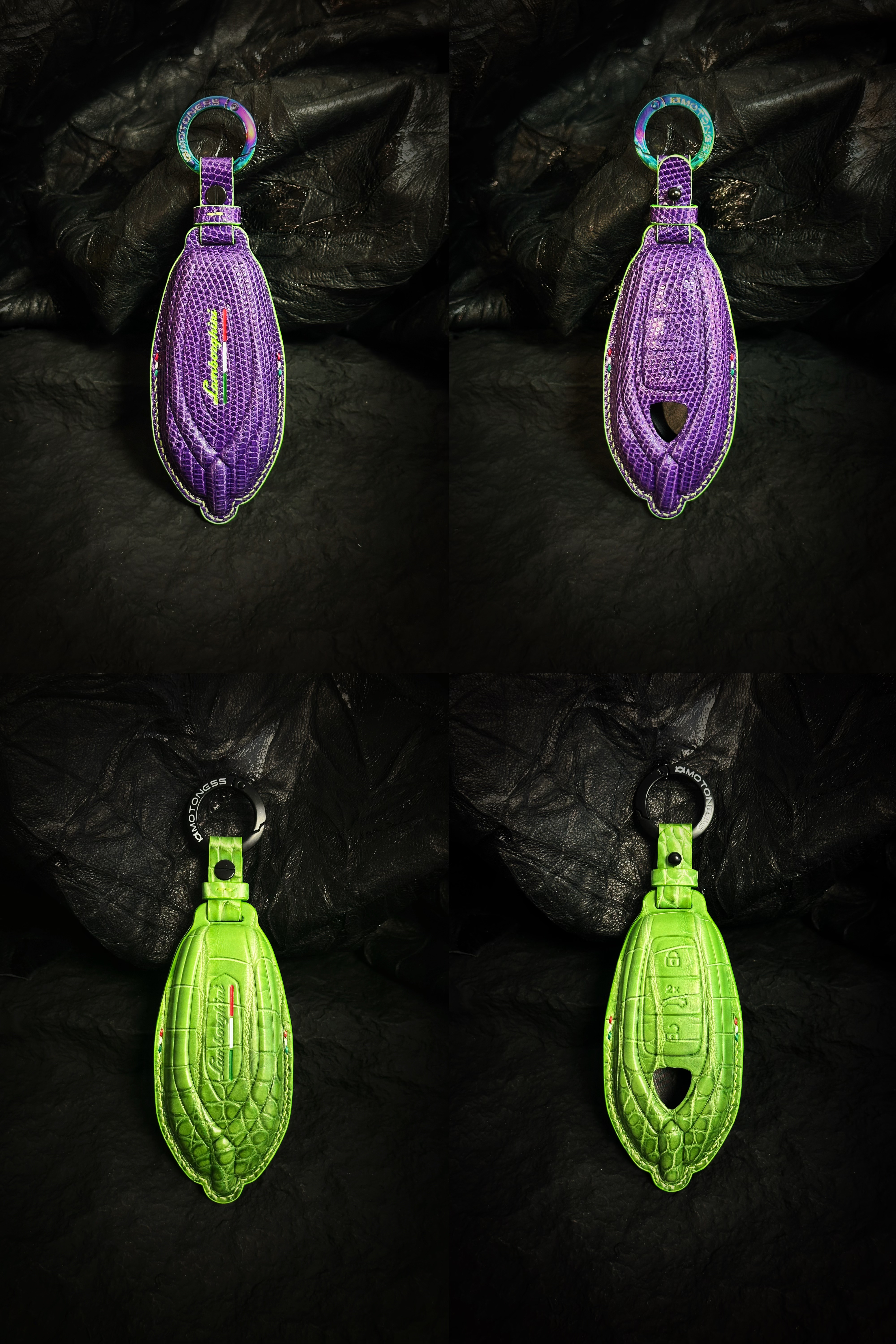 适用兰博基尼Lamborghini urus 手工定制鳄鱼皮/蜥蜴皮汽车钥匙包