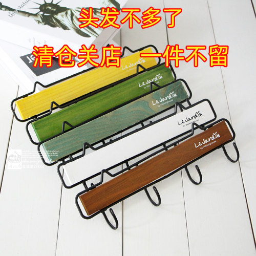 挂钩门后玄关衣帽钩钥匙创意铁艺